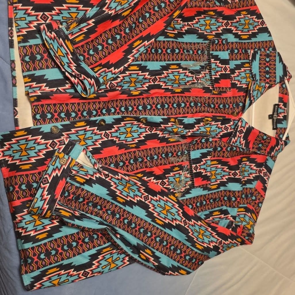 Tribal Print Women's Blouse